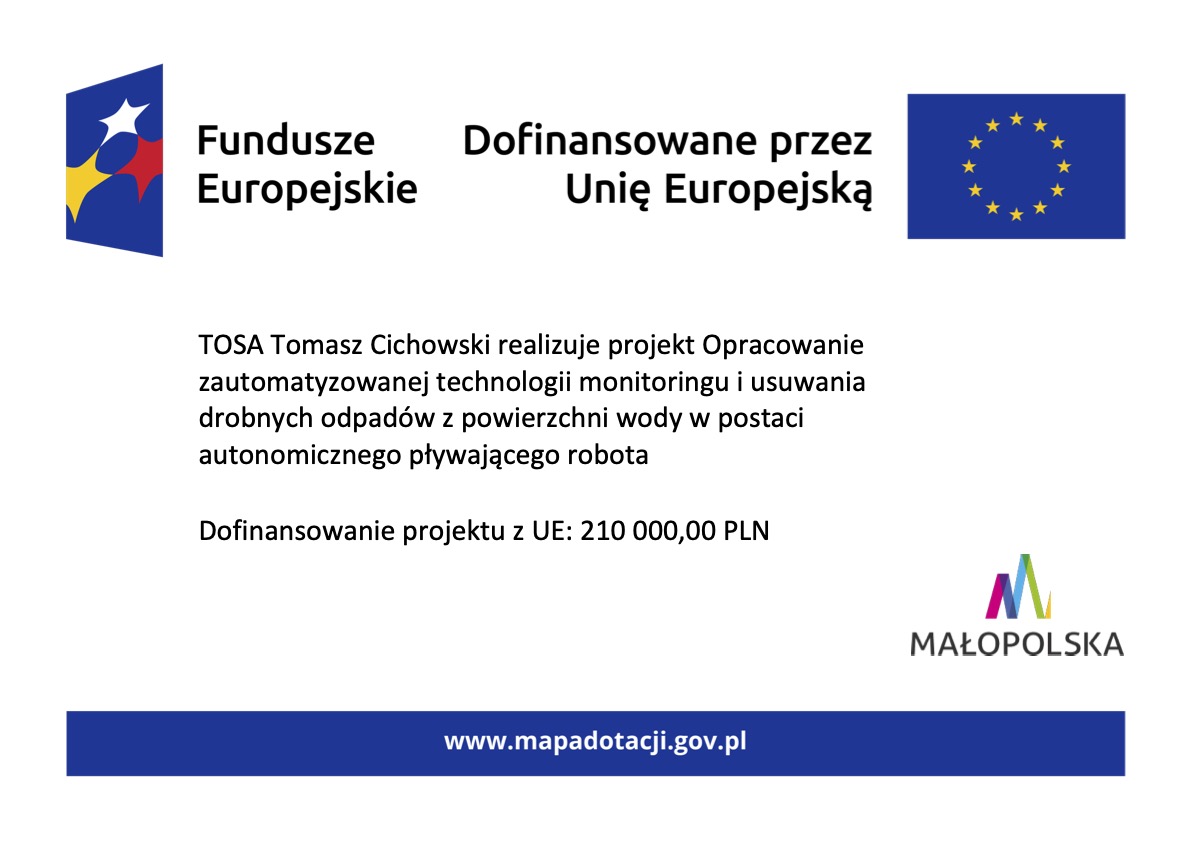 Plakat informacyjny projektu dofinansowanego przez Unię Europejską